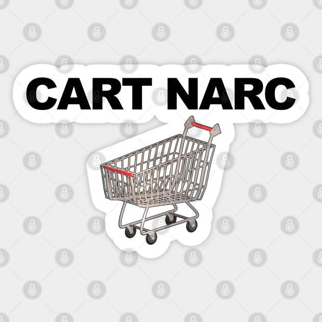 Cart Narc Sticker by  The best hard hat stickers 